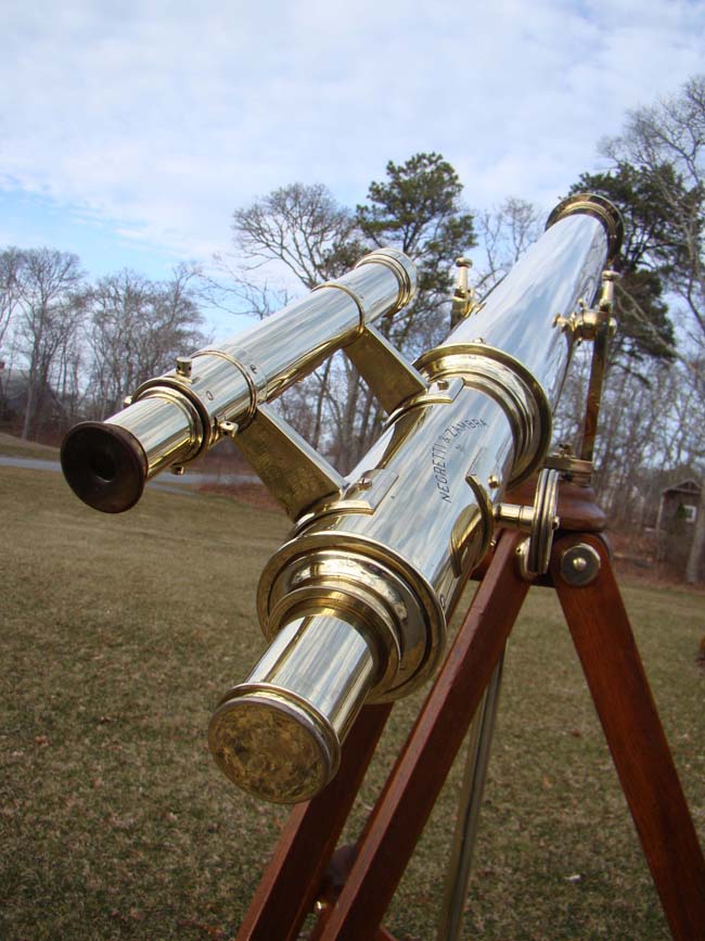 A fine late 19th century floor standing telescope by Negretti & Zambra, London, circa 1870-1890 — image 2